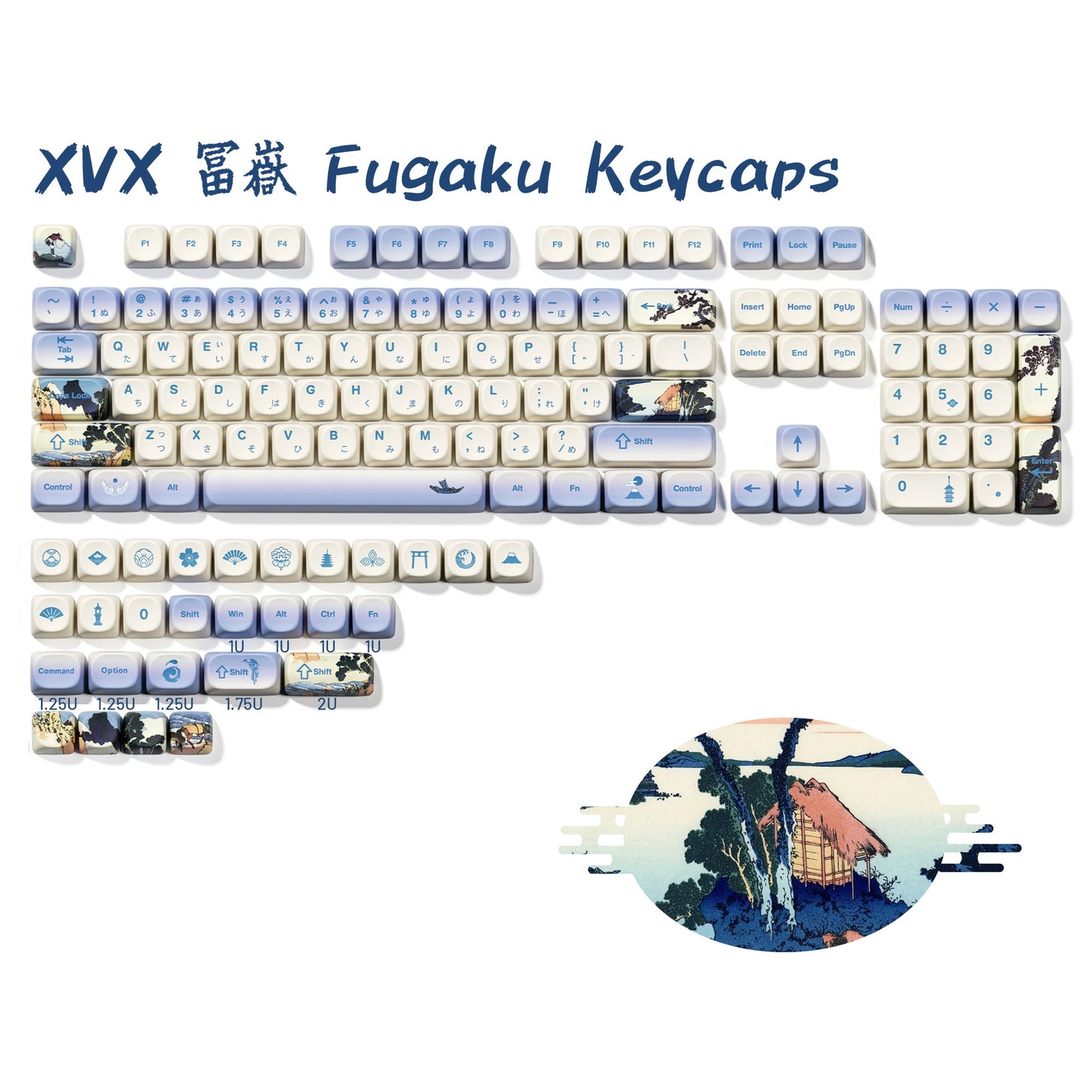 XVX Fugaku MOA Profile Dye-Sub PBT Keycap Set 140-Key