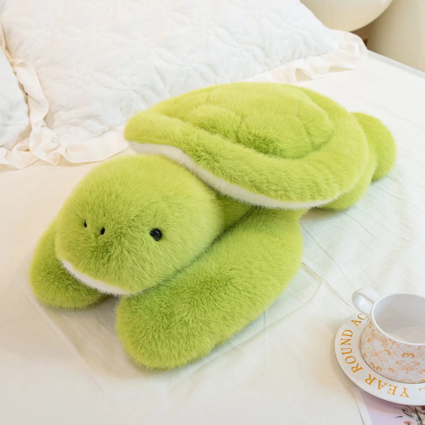 Long-Arm Weighted Plush Animal Pillow – Soft Fluffy Raccoon, Koala, Bear & Giraffe Cushion