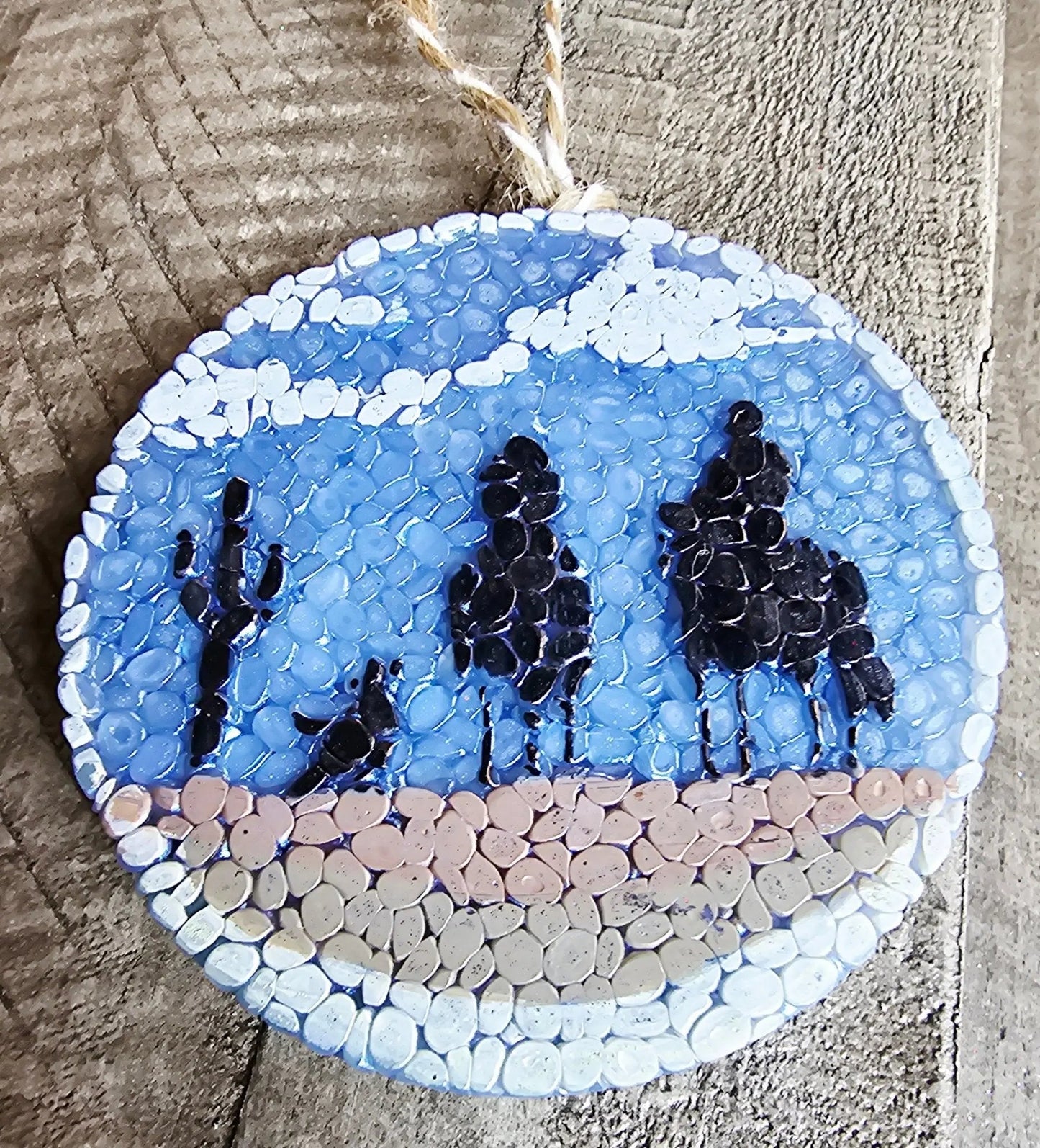 Desert Cowboy Shadows Car Freshie – Handmade Western Aroma Bead Air Freshener