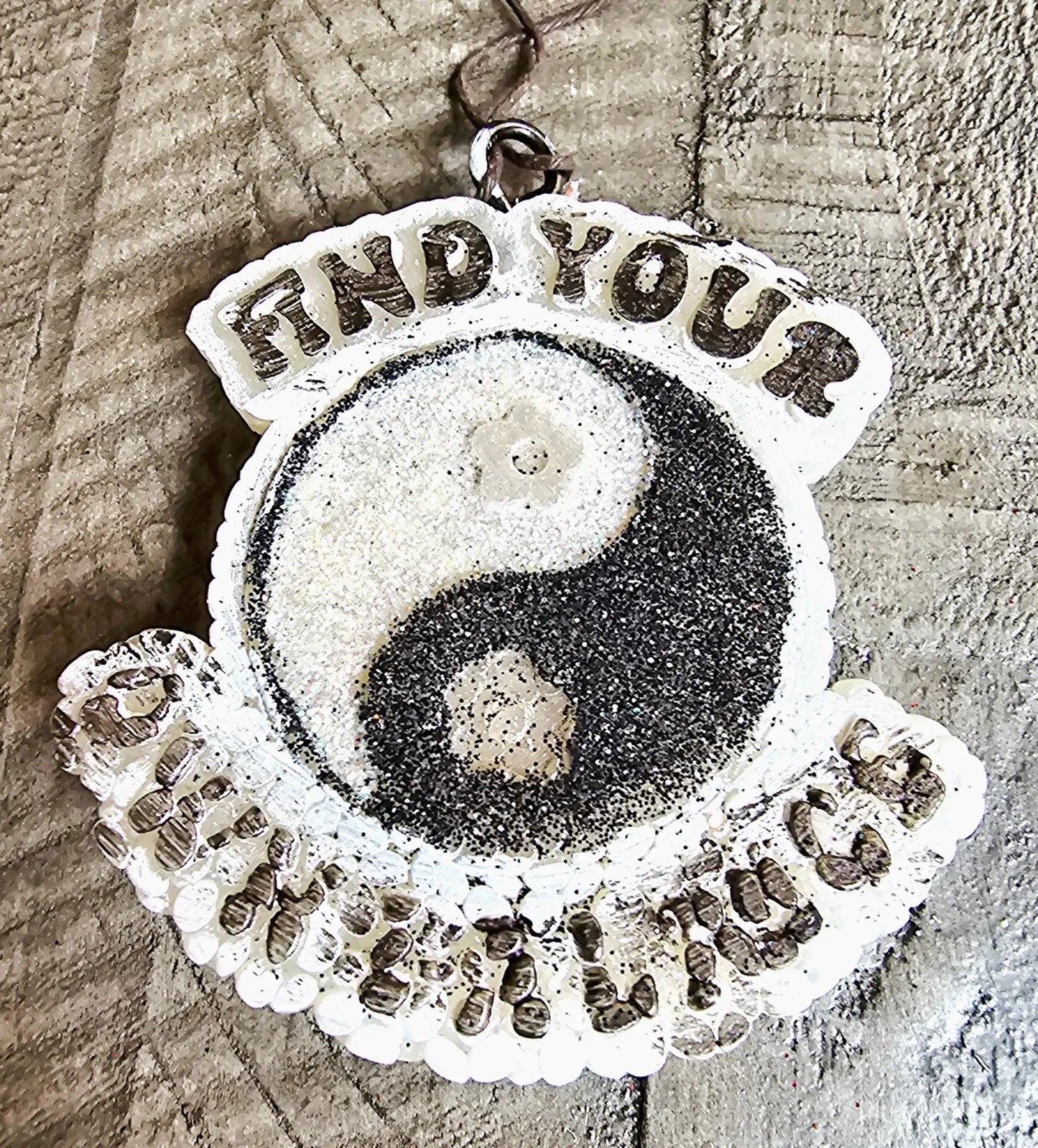 Find Your Own Balance Car Freshie – Yin Yang Aroma Bead Air Freshener