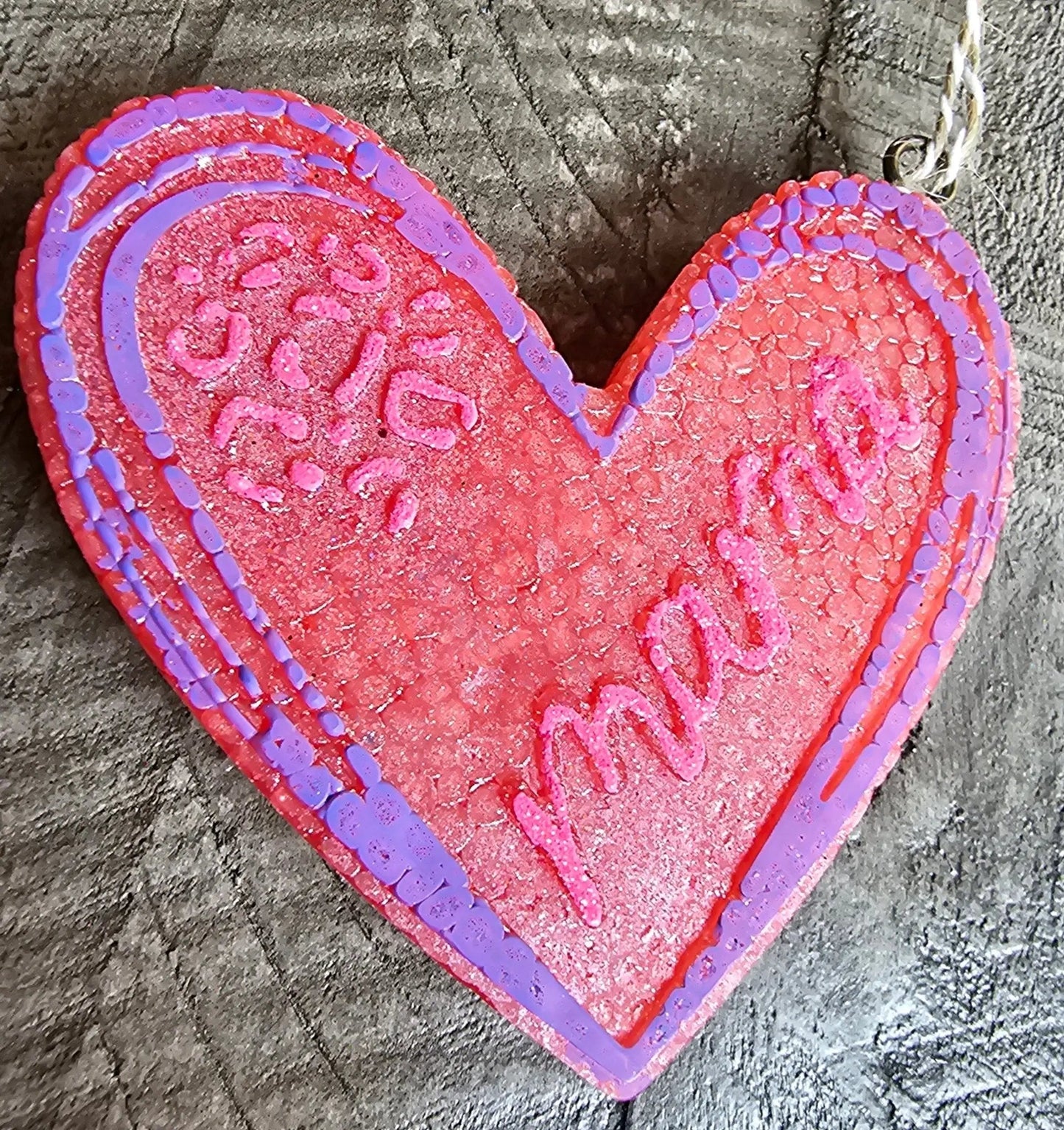 Mama Heart Car Freshie – Handmade Aroma Bead Air Freshener