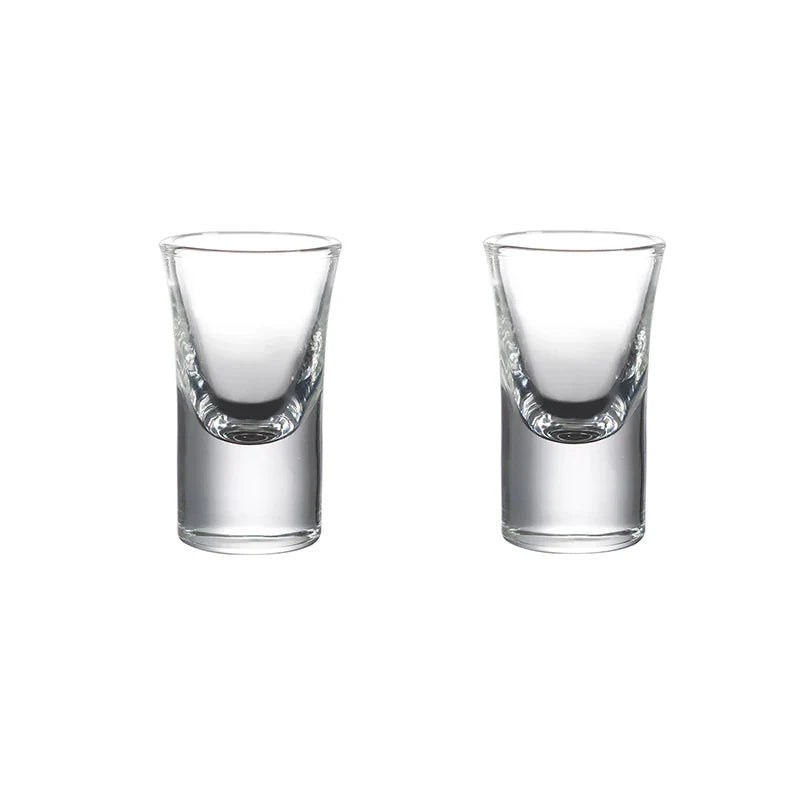 15ml (0.51 fl oz) Thick-Bottom Shot Glasses - 2/6/12 Pack Transparent Liquor & Baijiu Cups