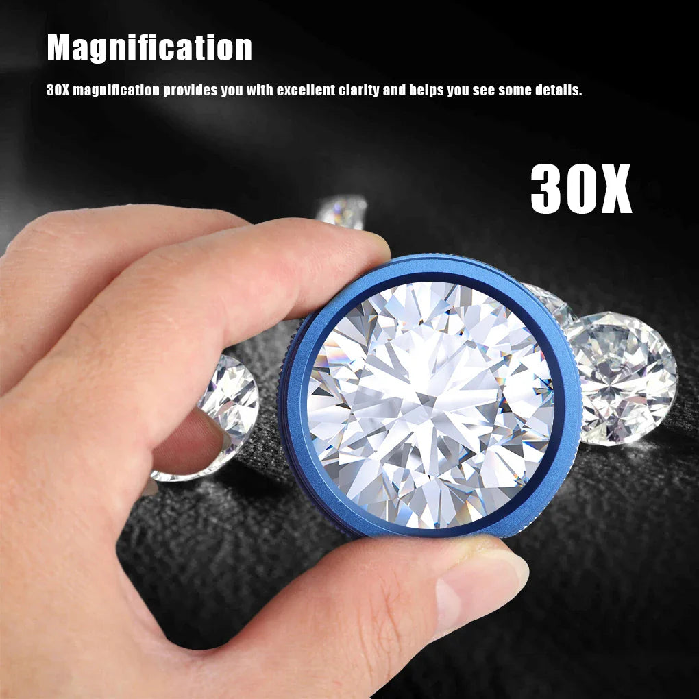 Alloy Jewelry Magnifier Glasses 40x High-Performance Precision Loupe for Jewelry Repair