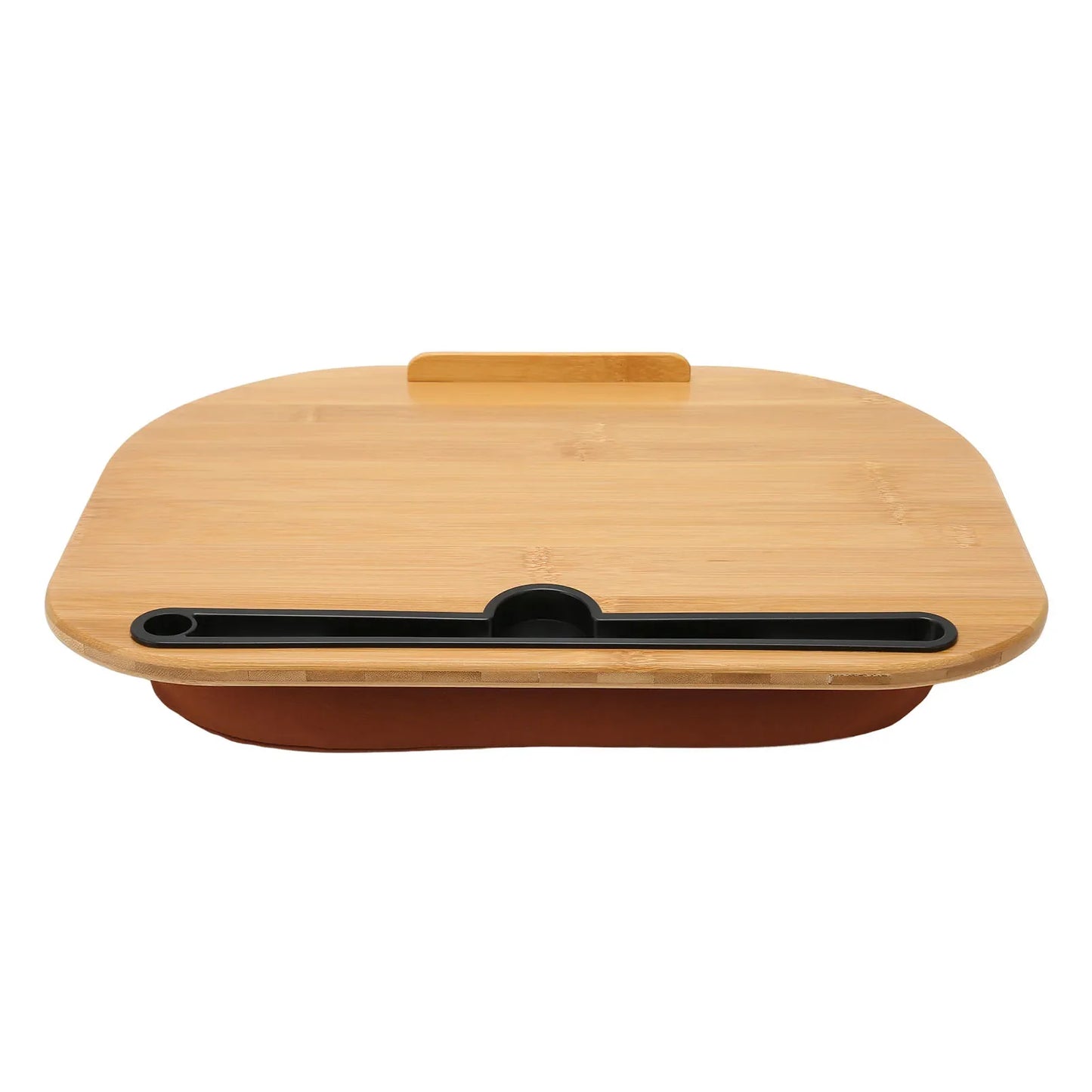Bamboo Lap Desk with Cushion Pillow — Portable Laptop & Tablet Stand for Up to 15.6-inch (39.6 cm) Laptops