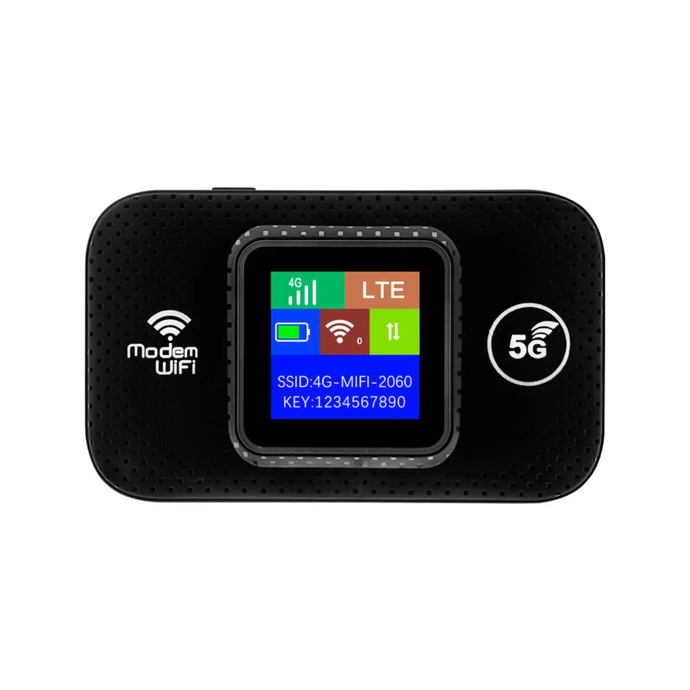 4G LTE Mobile WiFi Router 150Mbps Pocket Hotspot with SIM Slot 3650mAh Battery for Car & Travel
