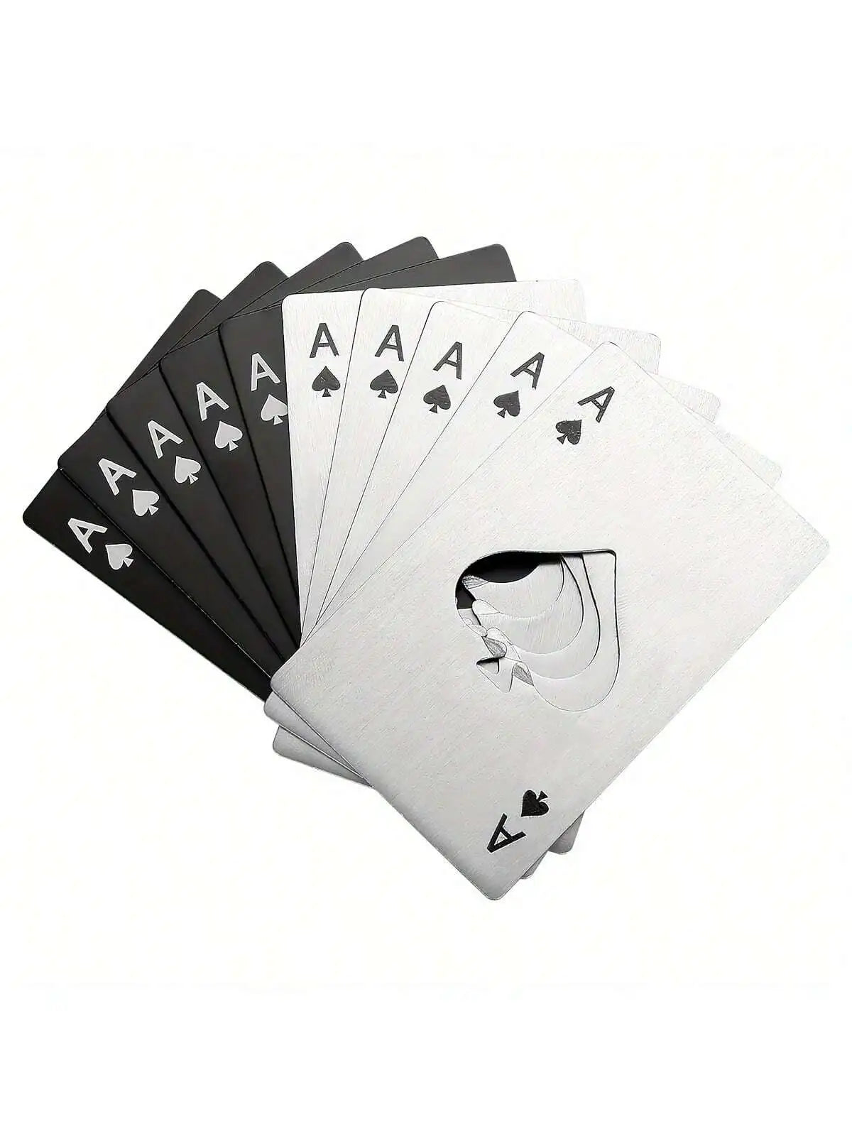 Stainless Steel Playing Card Bottle Opener (Spade Design) – Slim Credit Card Beer & Wine Opener