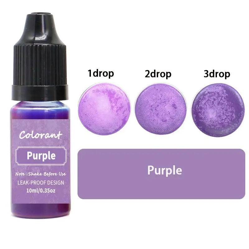 20-Color Liquid Candle Dye Set for DIY Candles, Soap & Resin Crafts