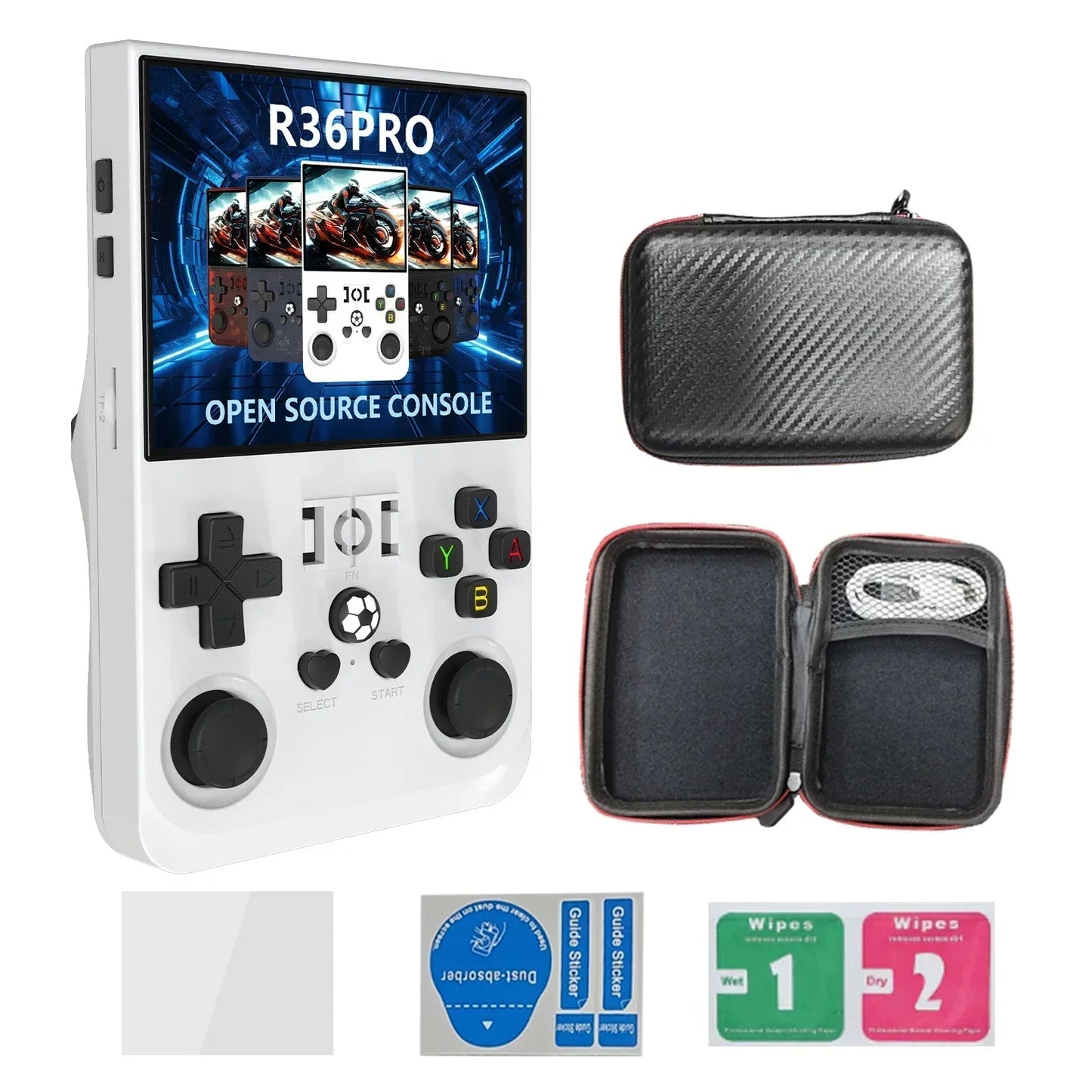 Retro Handheld Game Console 3.5-inch IPS Portable Pocket Video Player Dual Joysticks Open Linux 64GB/128GB