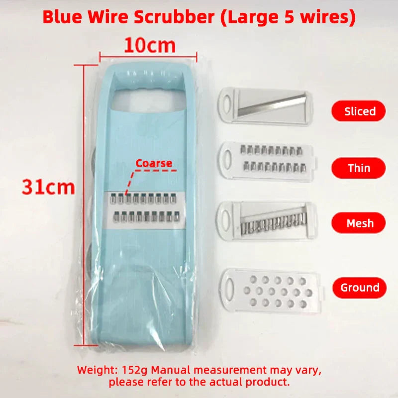 Multifunctional Vegetable and Fruit Slicer – Manual Food Grater, Potato Chopper & Veggie Dicer