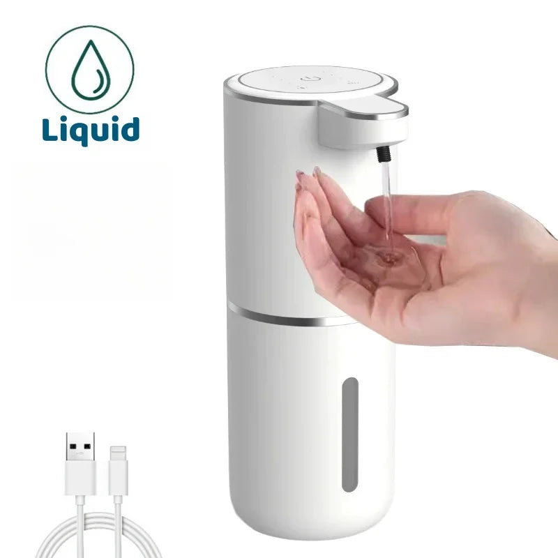 Automatic Foam Soap Dispenser Touchless Infrared Sensor USB Rechargeable — Hands-Free for Bathroom & Kitchen