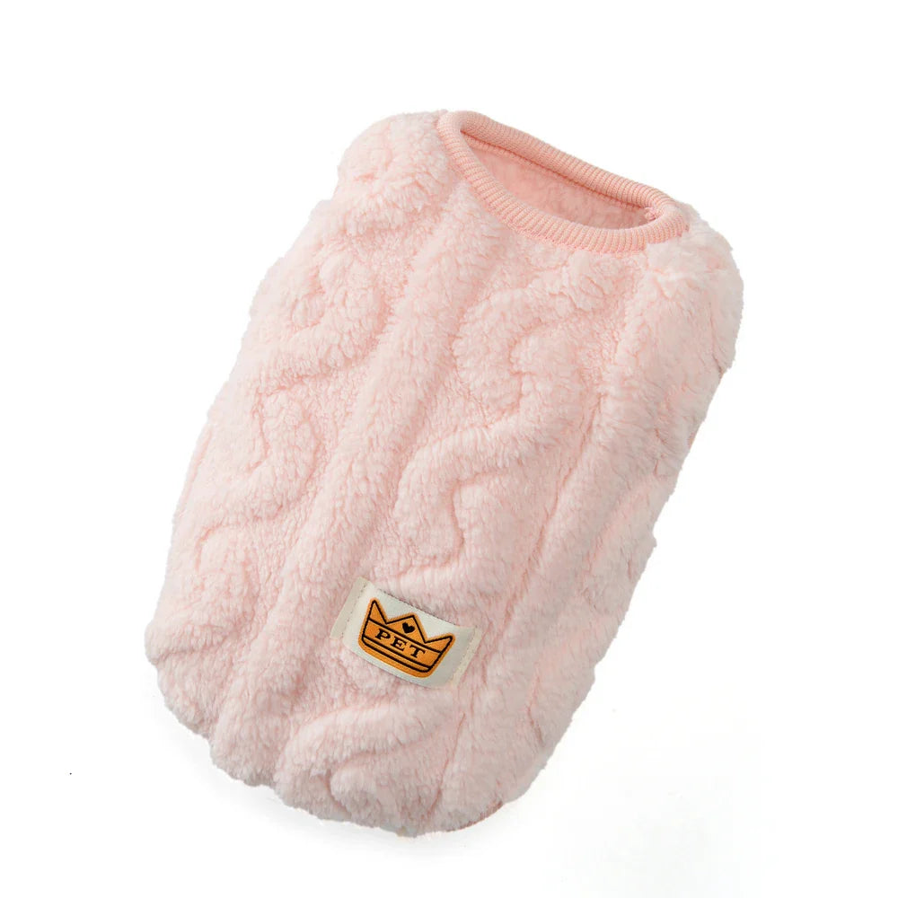 Soft Fleece Dog & Cat Sweater - Warm Autumn Winter Puppy Vest, Sizes XS-XL (7.9-15.7 in / 20-40 cm)