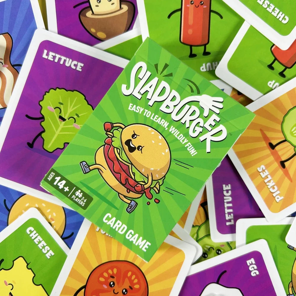 Fast Slap Family Card Game – Party Card Game Deck for 2-6 Players