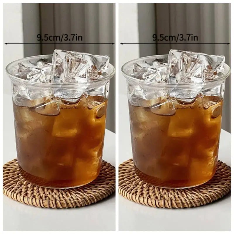 Aesthetic Glass Tumbler 865ml (29.2oz) — Iced Coffee, Latte, Water & Cocktail Cup