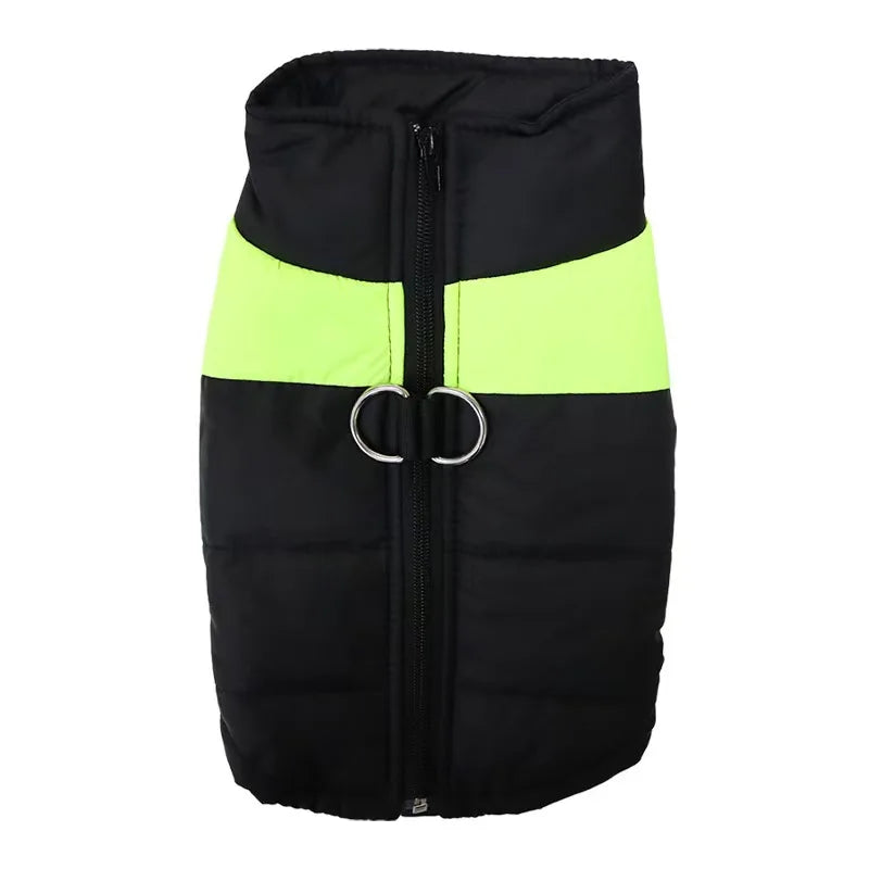 Waterproof Padded Dog Coat – Warm Winter Vest Jacket with Zipper for Small, Medium & Large Dogs