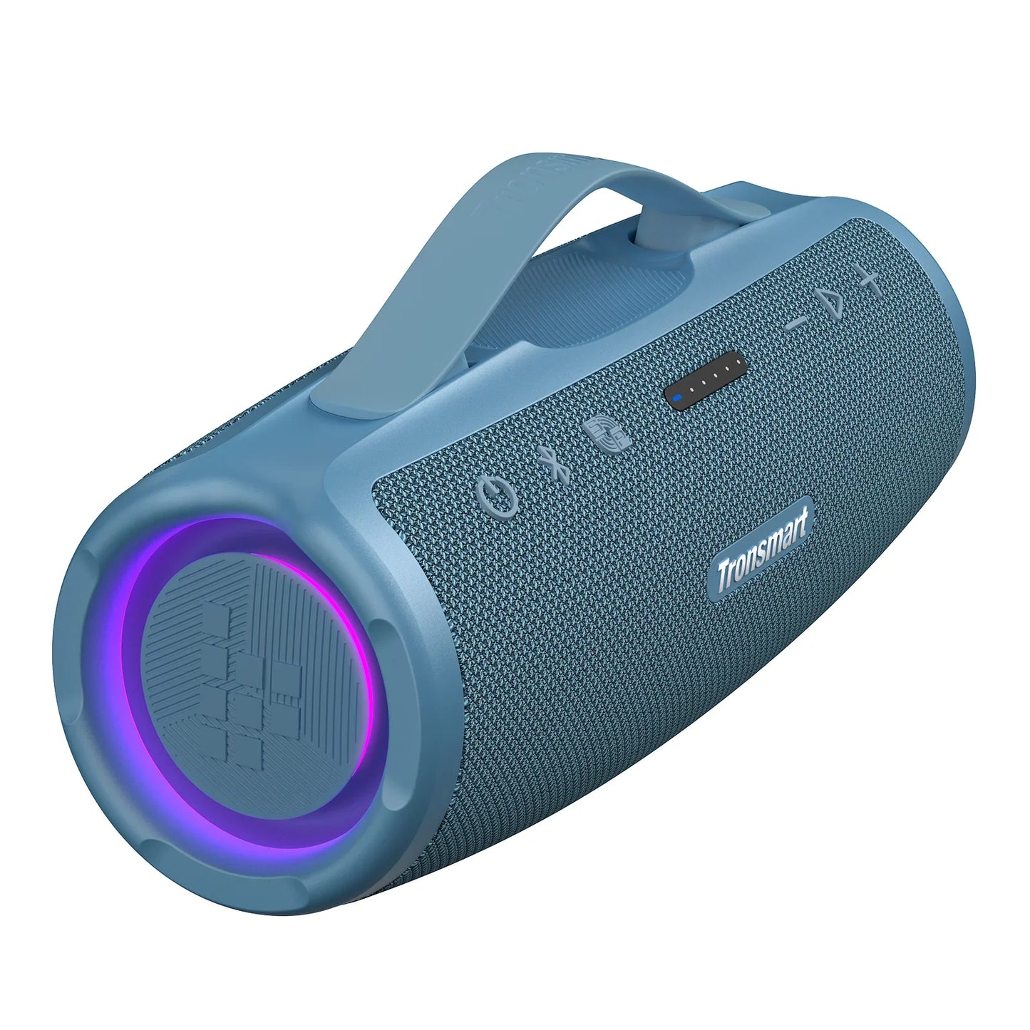 50W Portable Bluetooth Speaker IPX7 Waterproof with Retractable Handle and Built-in Power Bank