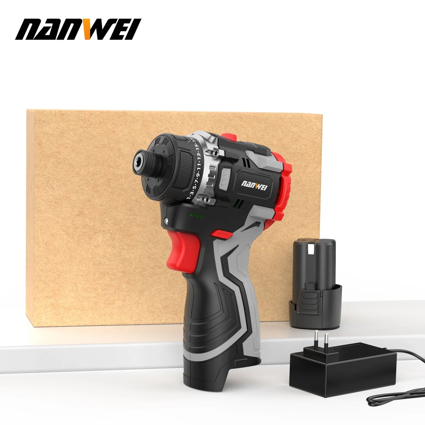 16.8V Lithium‑Ion Brushless Cordless Drill Driver - 2-Speed Handheld Screwdriver