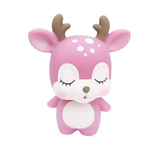 Cute Cartoon Deer Piggy Bank Coin Jar – Large Money Savings Box, 7.6 x 6.06 x 3.94 in (19.3 x 15.4 x 10 cm) – Gift for Kids & Adults