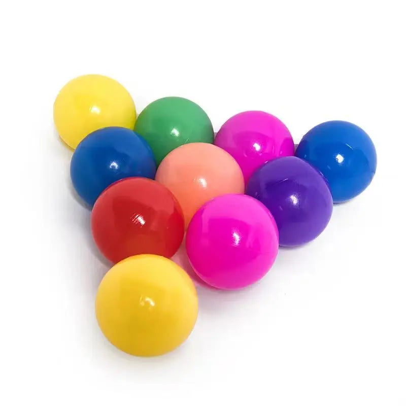 100-Pack 2.2 in (55 mm) Colorful Plastic Ocean Balls — Soft Non-Toxic Pool & Ball Pit Toys for Kids
