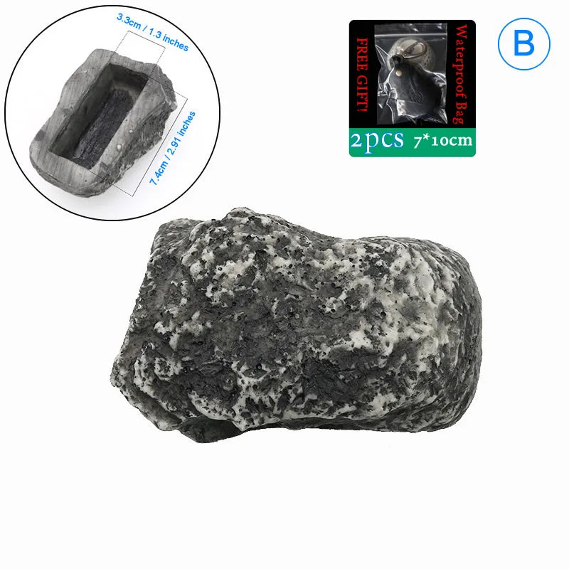 Waterproof Rock Key Hider – Hidden Spare Key Safe for Garden, Yard & RV
