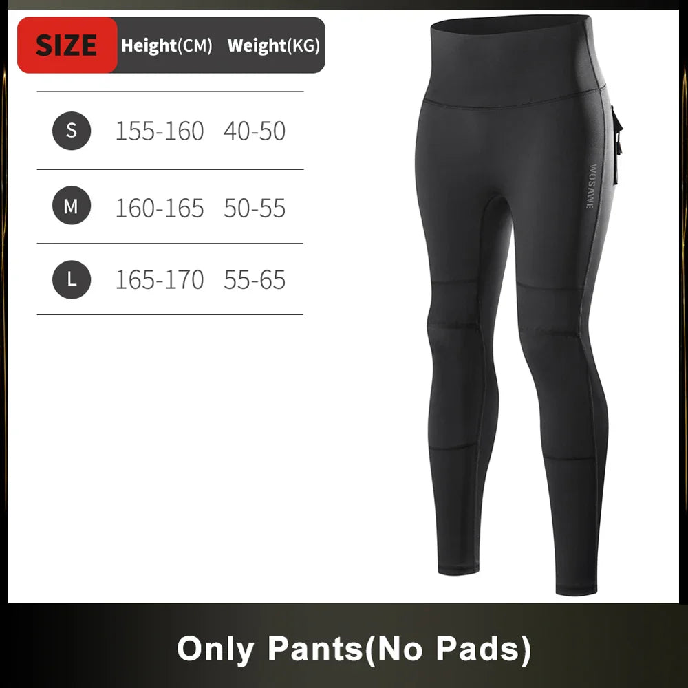 Women's High-Waist Motorcycle Riding Pants with Removable Knee Pads, Reflective Commuter & Fitness Trousers