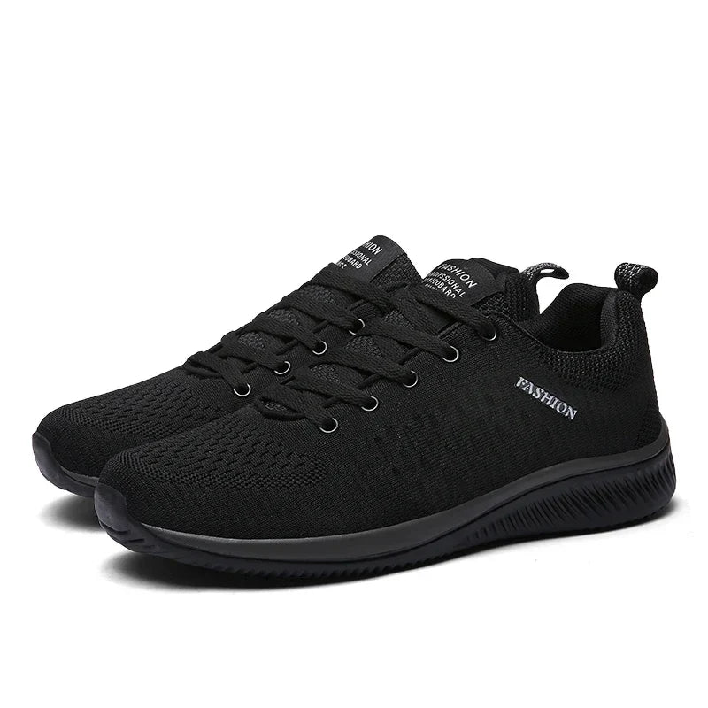 Men's Knit Running & Walking Sneakers – Breathable Athletic Casual Shoes, Large Sizes EU 36–48