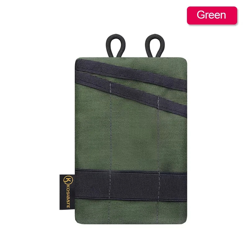 Mini Tactical EDC Waist Pouch Canvas Belt Bag - Card, Key & Coin Organizer 5.7 x 3.7 in (14.5 x 9.5 cm)