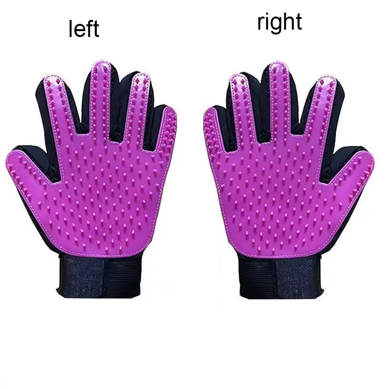 Silicone Pet Grooming Glove – Single Right-Hand Deshedding Brush & Massage Mitt for Dogs & Cats, 16×24 cm (6.3×9.4 in)