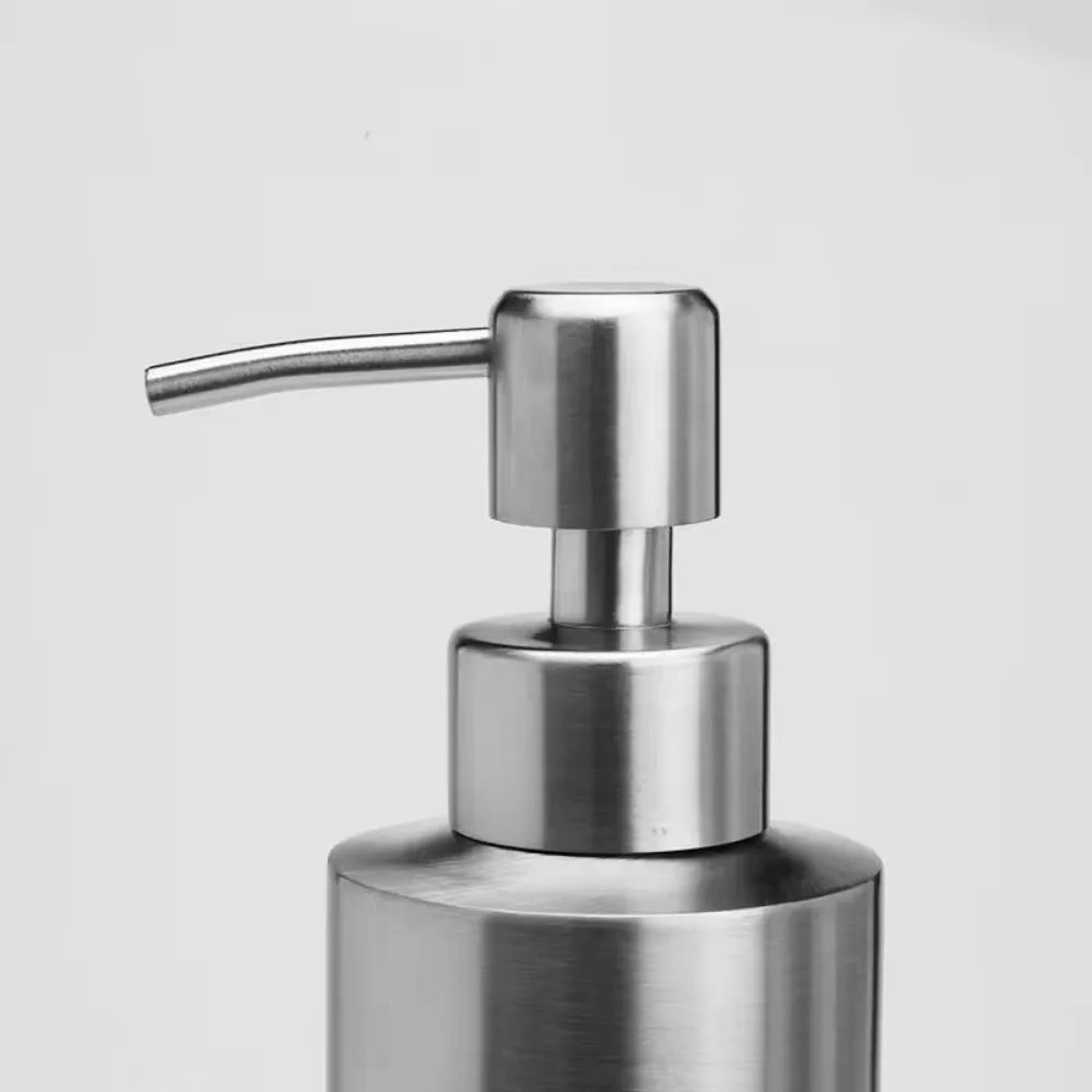 304 Stainless Steel Soap Pump Head Replacement – 28/400 (26–28 mm) Foam Liquid Soap & Shampoo Dispenser Nozzle for Bathroom & Kitchen