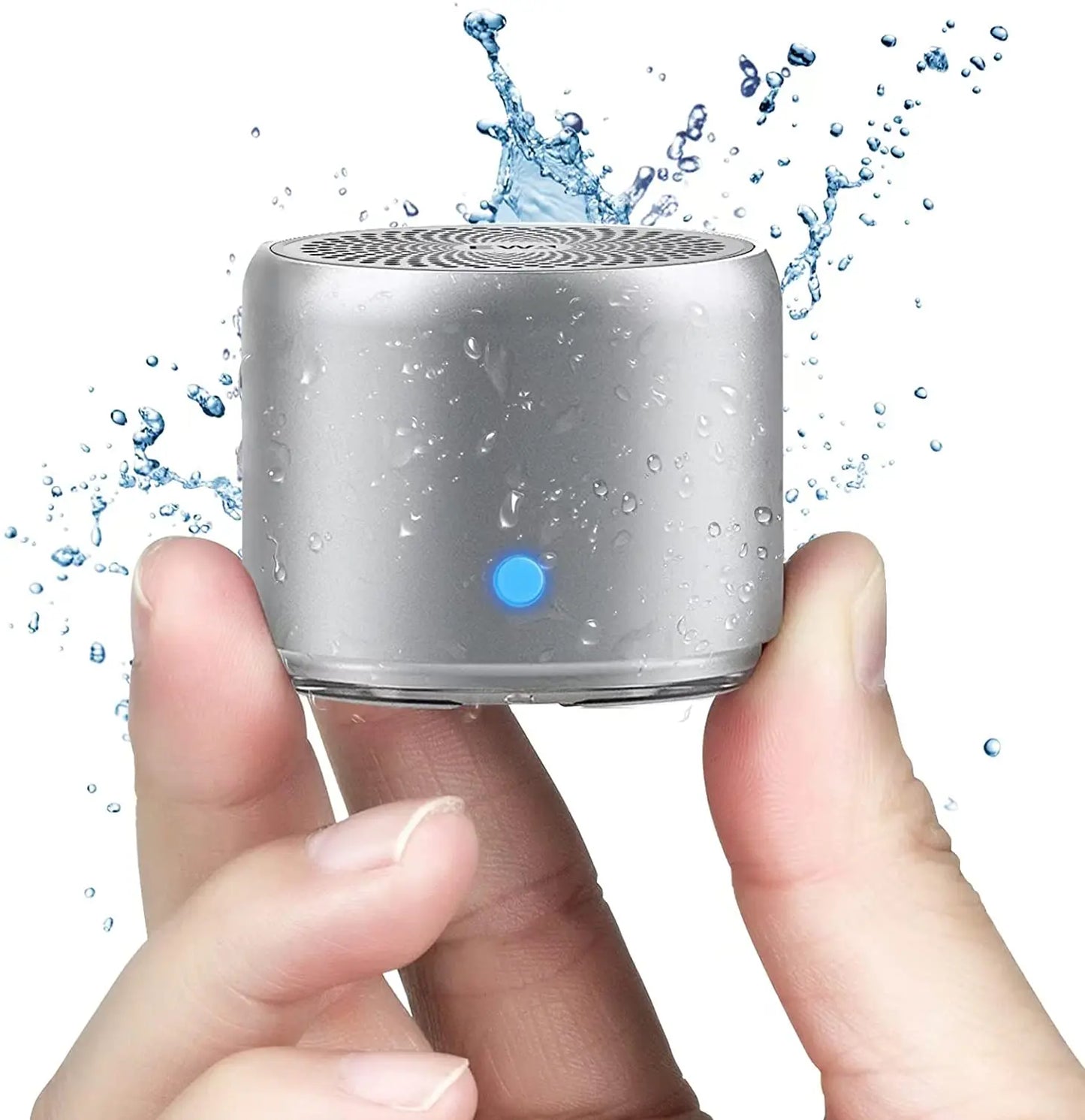 Mini Bluetooth Speaker IPX7 Waterproof, Extra Bass Portable Speaker with Metal Body and Travel Case