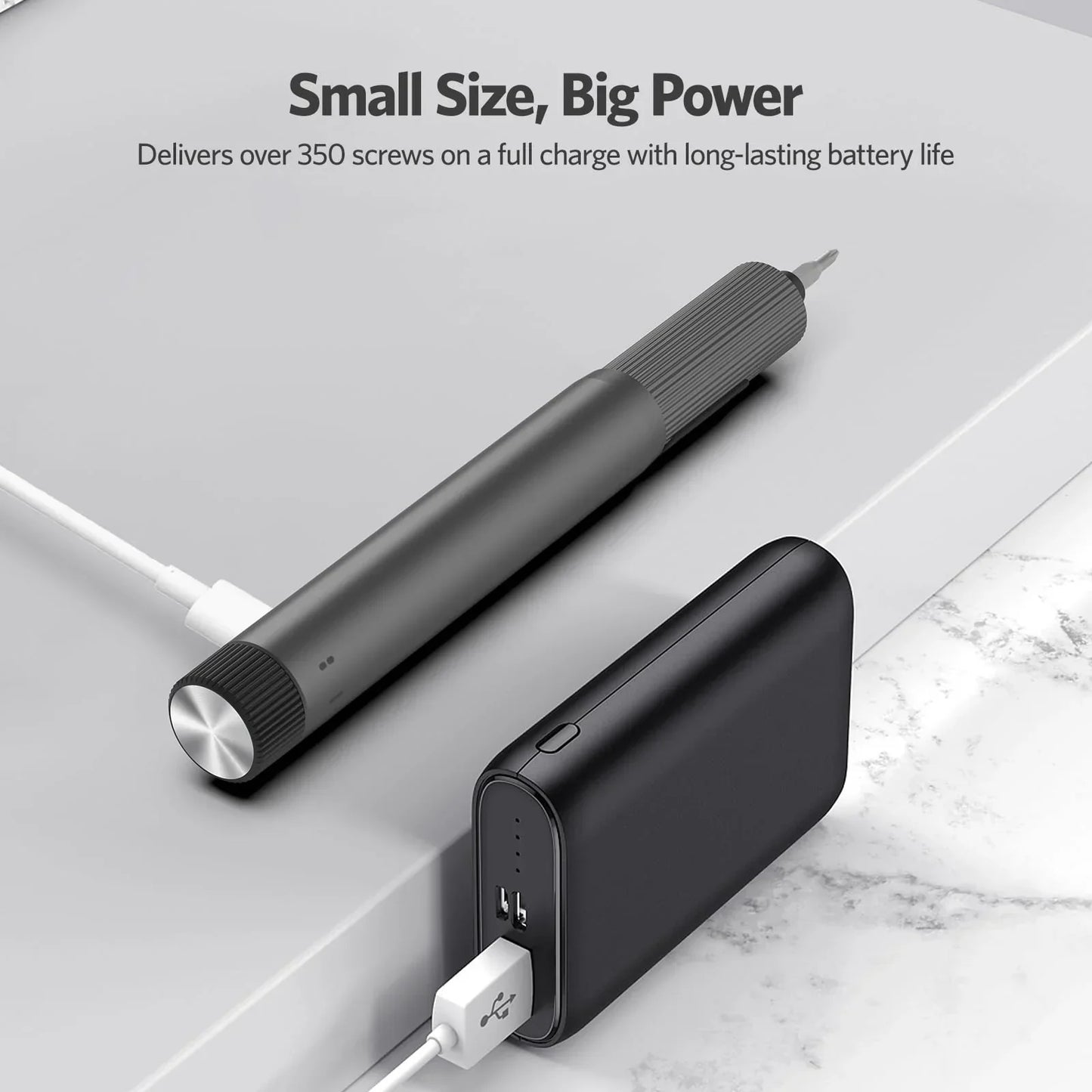 Electric Precision Screwdriver Kit for Phone & Electronics Repair, USB Rechargeable, 25-in-1 Bits, Dual-Speed
