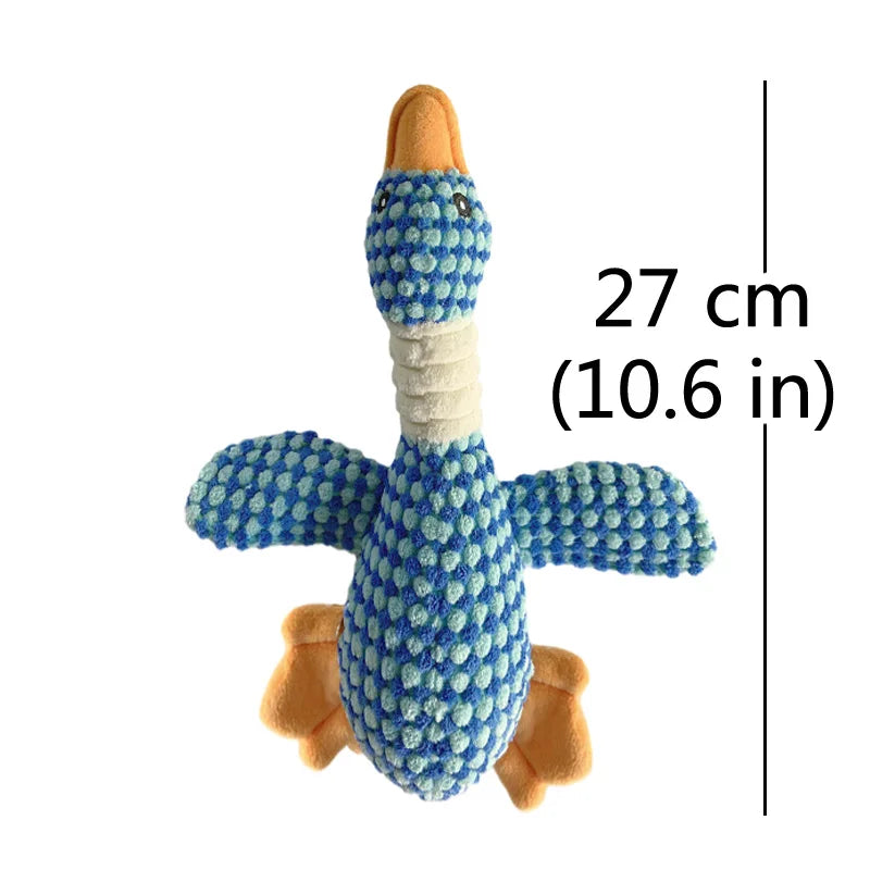Plush Duck Squeak Dog Toy – Dental Chew for Puppies & Dogs (Small, Medium, Large)