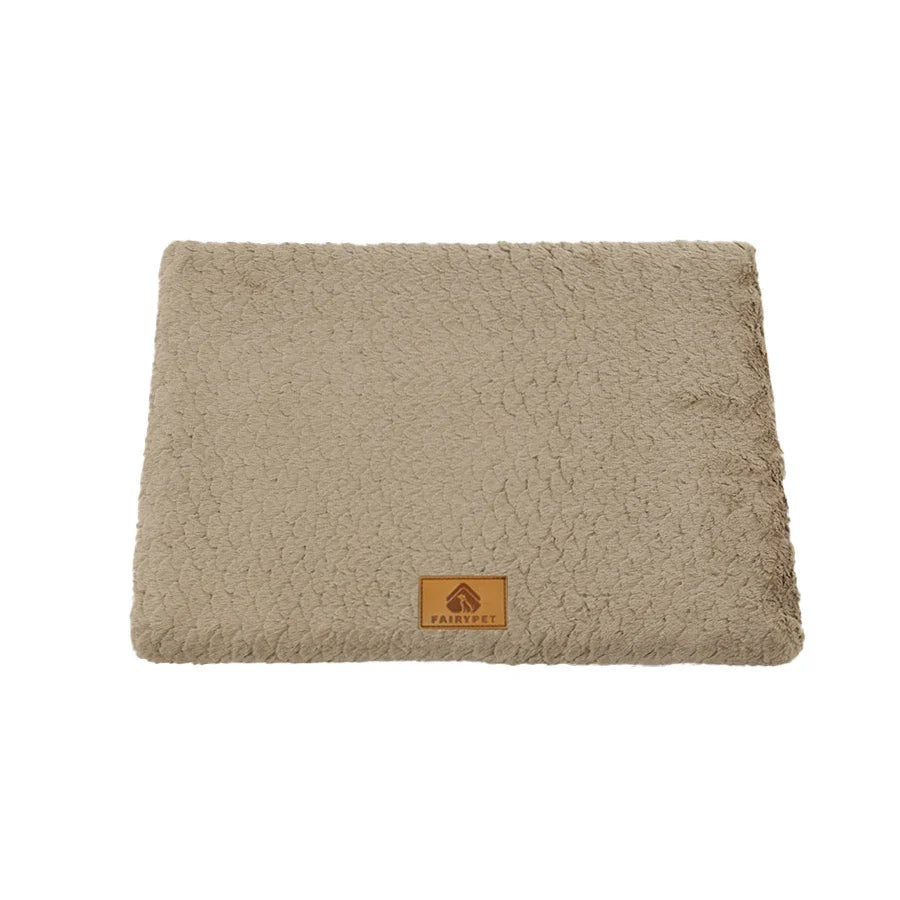 Short Plush Removable Washable Pet Bed - High Elasticity Non-Collapse Cushion for Small and Medium Dogs and Cats