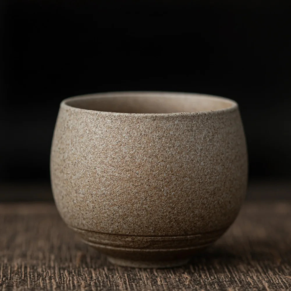 Stoneware Teacup 80ml (2.7 fl oz) Ceramic Tea Cup Small Espresso Cup 6.2 x 5 cm (2.44 x 1.97 in)