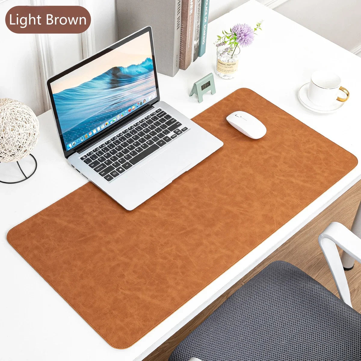 Waterproof PU Desk Mat – Large Non-Slip Mouse Pad & Keyboard Protector for Laptop and Computer