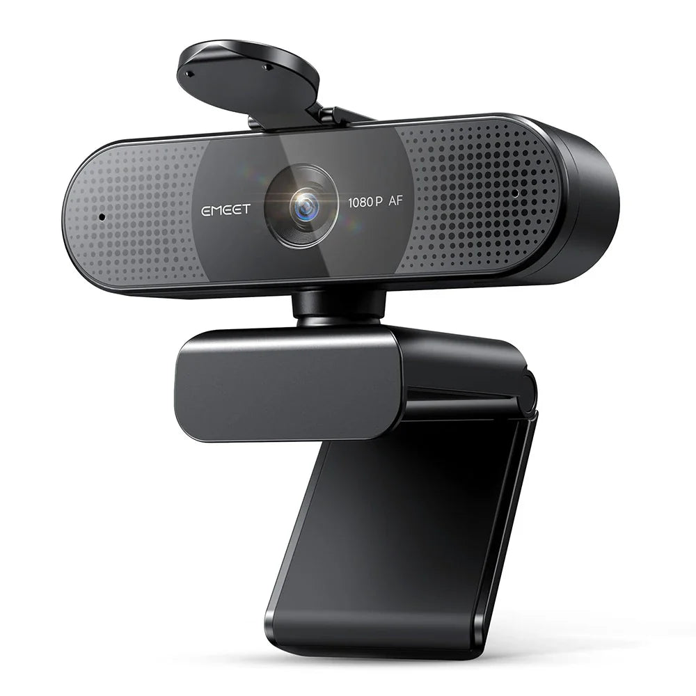 4K UHD USB Webcam — PDAF Autofocus, Dual Noise-Canceling Mics, Privacy Cover, 3840×2160 Web Camera for Zoom & Teams