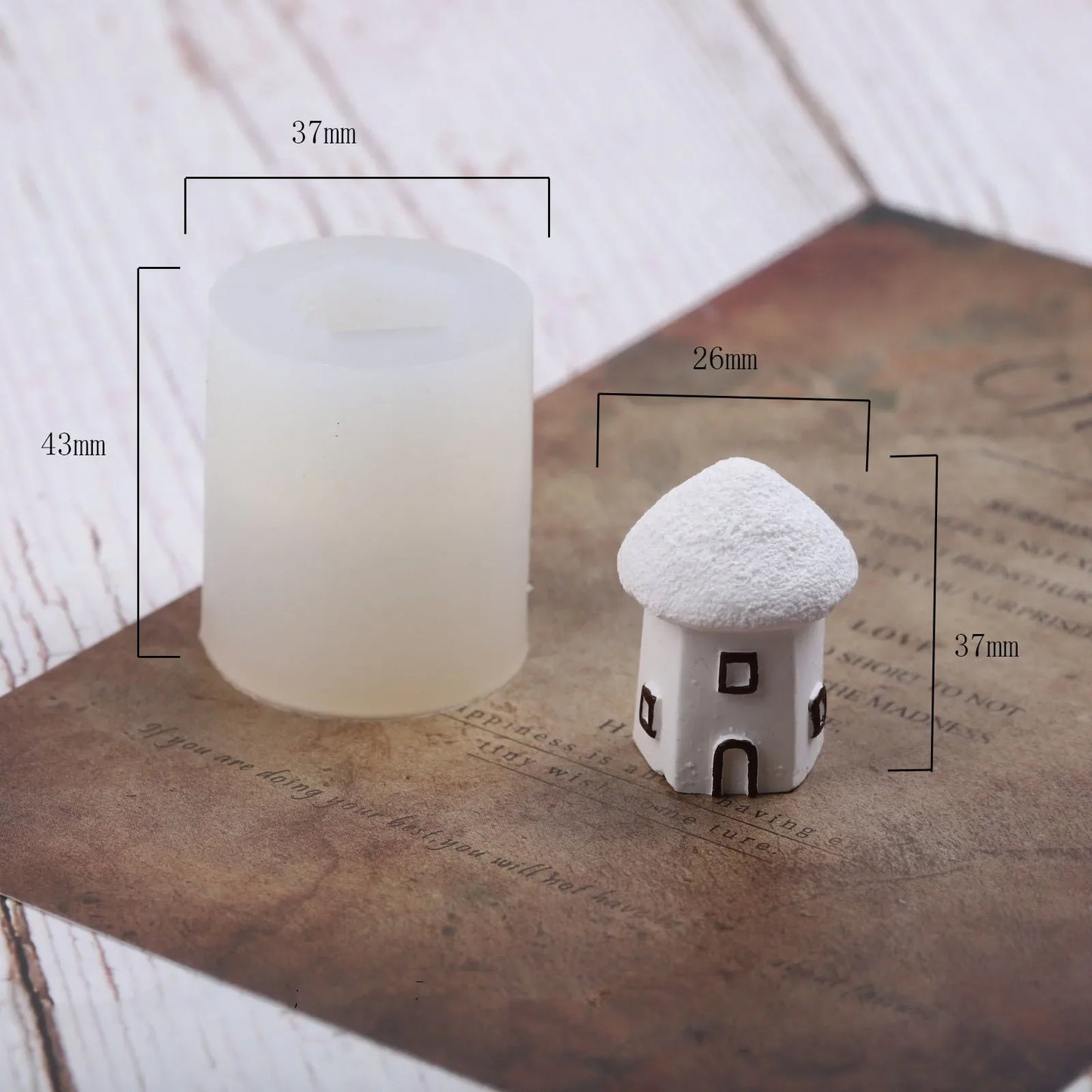 Christmas House Igloo Silicone Mold for Candle Making, Fondant & Chocolate Cake Baking