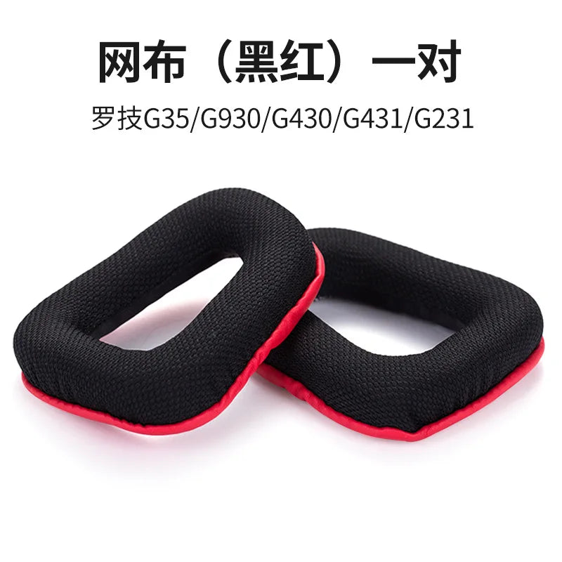 Mesh Replacement Ear Pads Cushion for Gaming Headsets Headphone Bridge Pad
