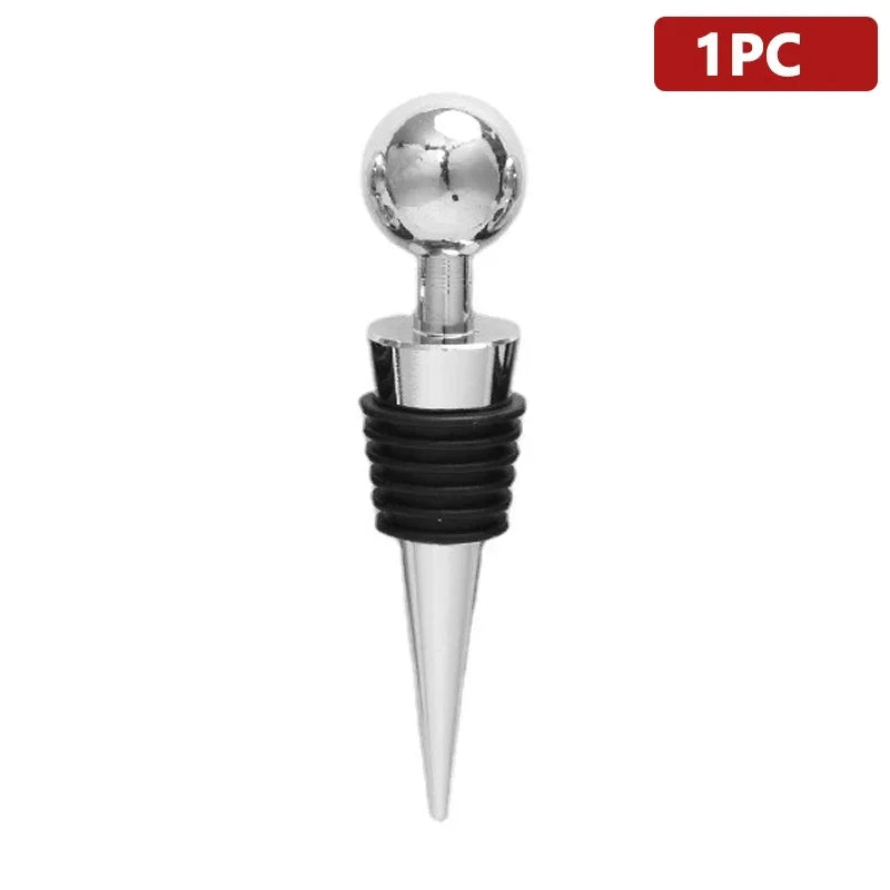Reusable Plastic Wine Bottle Stoppers Vacuum Twist Champagne Stopper Leakproof Bar Accessory (1/5/12 Pack)