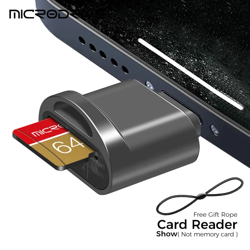 Lightning Micro SD (TF) Card Reader for iPhone & iPad, Photo & File Transfer, Supports up to 512GB