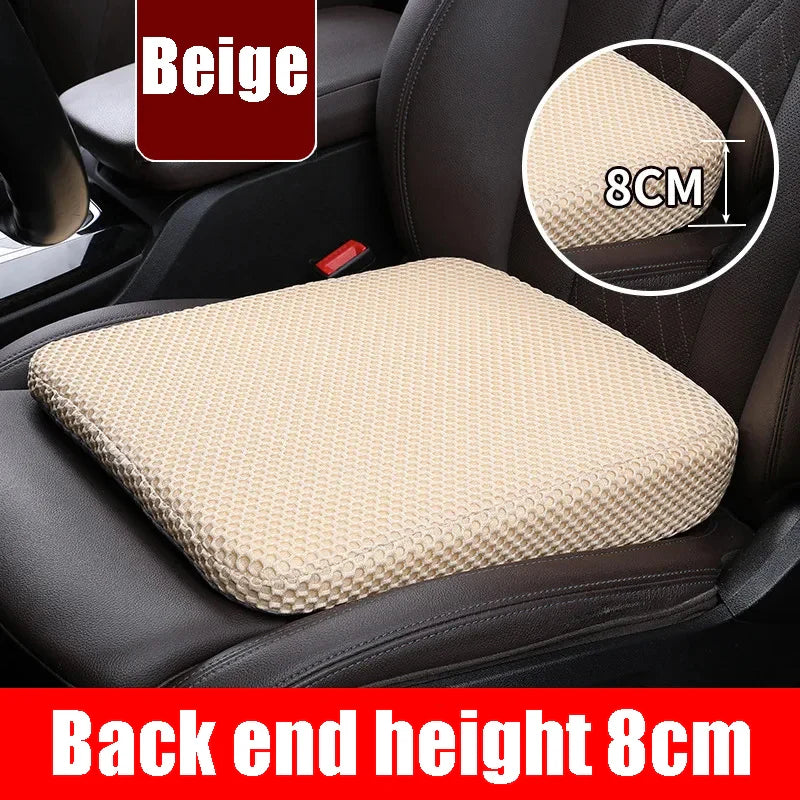 Car Seat Booster Cushion 35 x 40 x 8 cm (13.78 x 15.75 x 3.15 in) Honeycomb Memory Cotton 3D Mesh Breathable Thickened Anti-Slip Seat Cushion