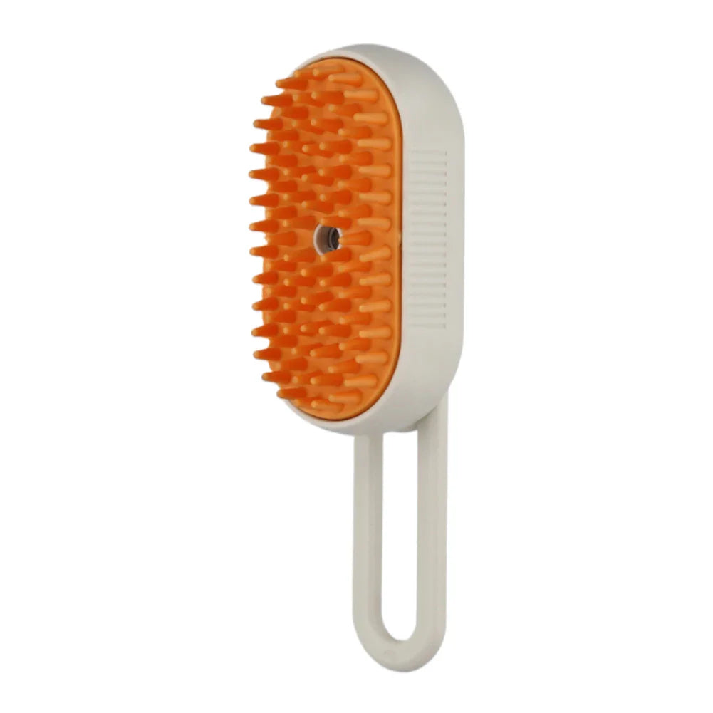 3-in-1 Steam Pet Grooming Brush – USB Rechargeable Spray & Massage Comb for Cats & Dogs (7.67 x 2.55 in / 19.5 x 6.5 cm)