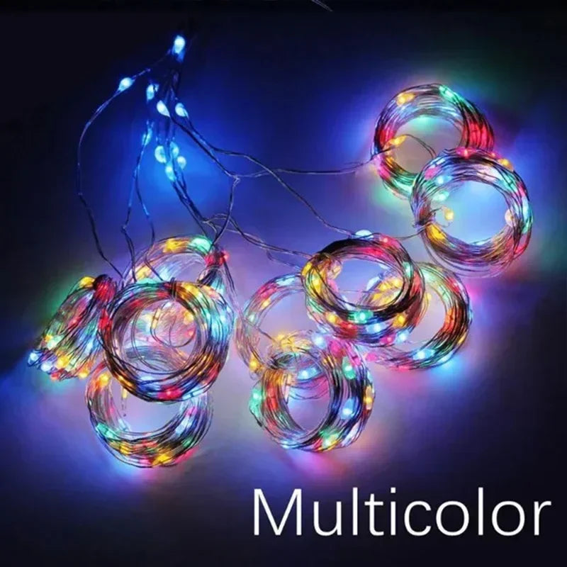 3 x 3m (9.8 x 9.8 ft) LED Curtain String Lights — 300 LED USB Remote, 8 Modes, IP65 Waterproof Fairy Lights for Home Wedding Christmas Party