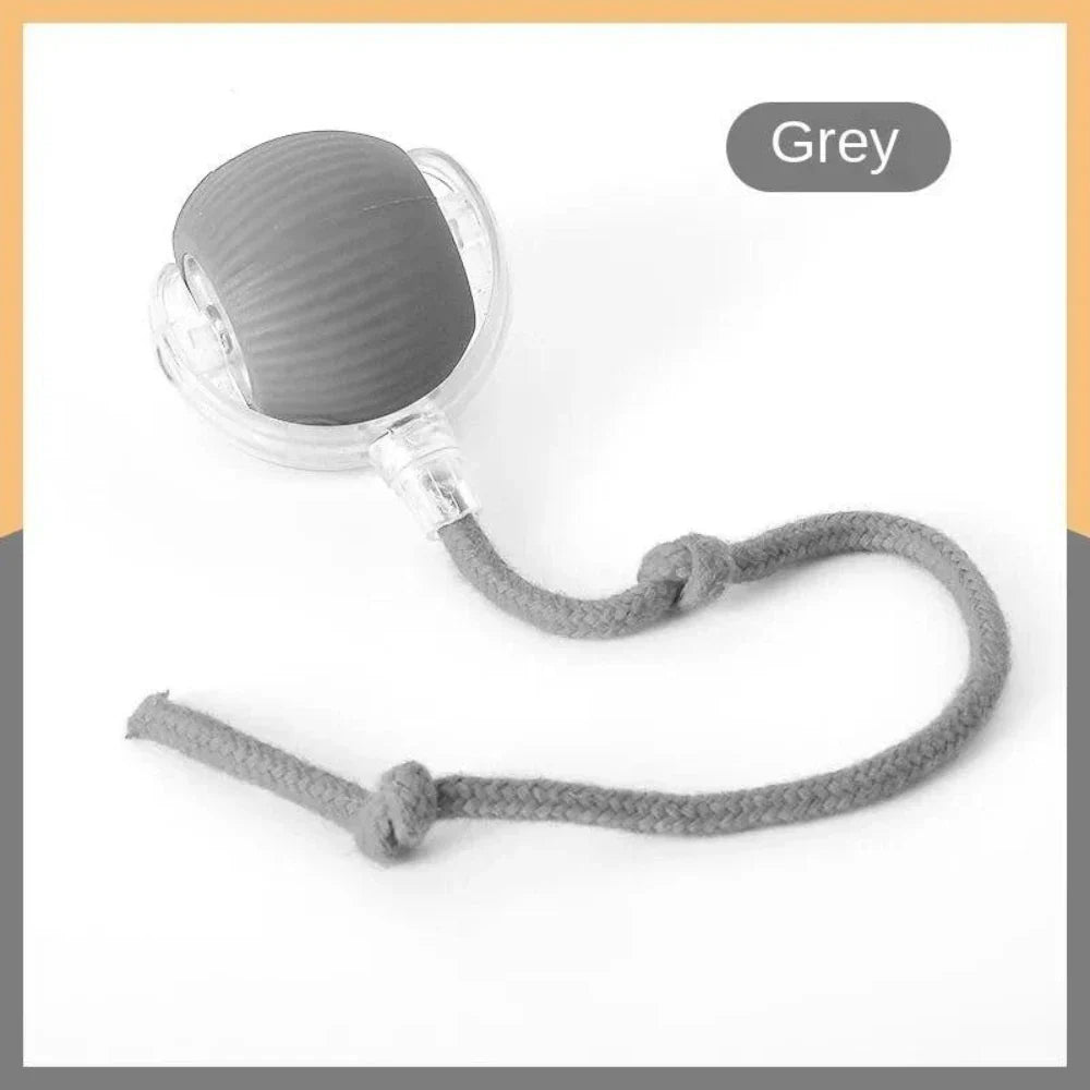 USB Rechargeable Smart Rolling Cat Ball Toy with Tail Lamp – Interactive Automatic Motion Toy for Cats & Small Dogs