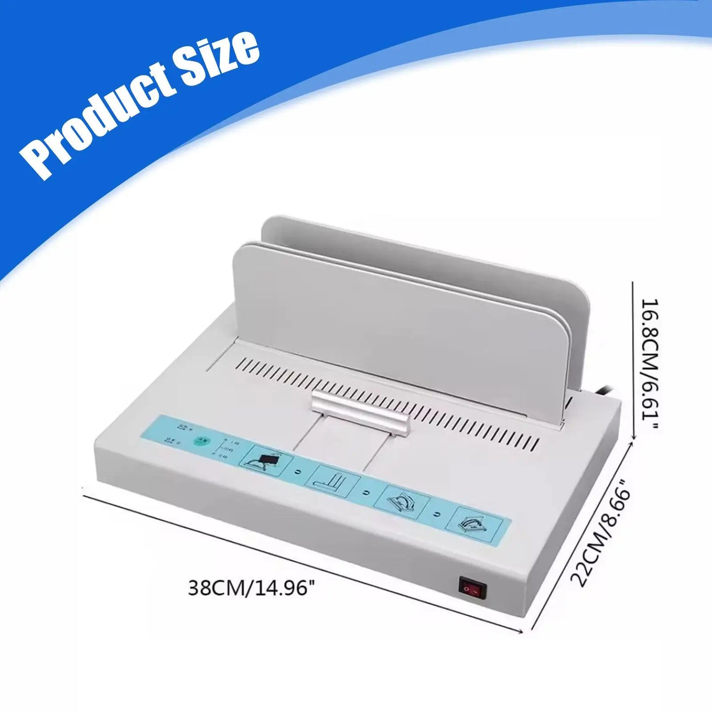 Thermal Hot Melt Binding Machine 1-50mm Thick for A3/A4/A5 Documents, Invoices & Reports