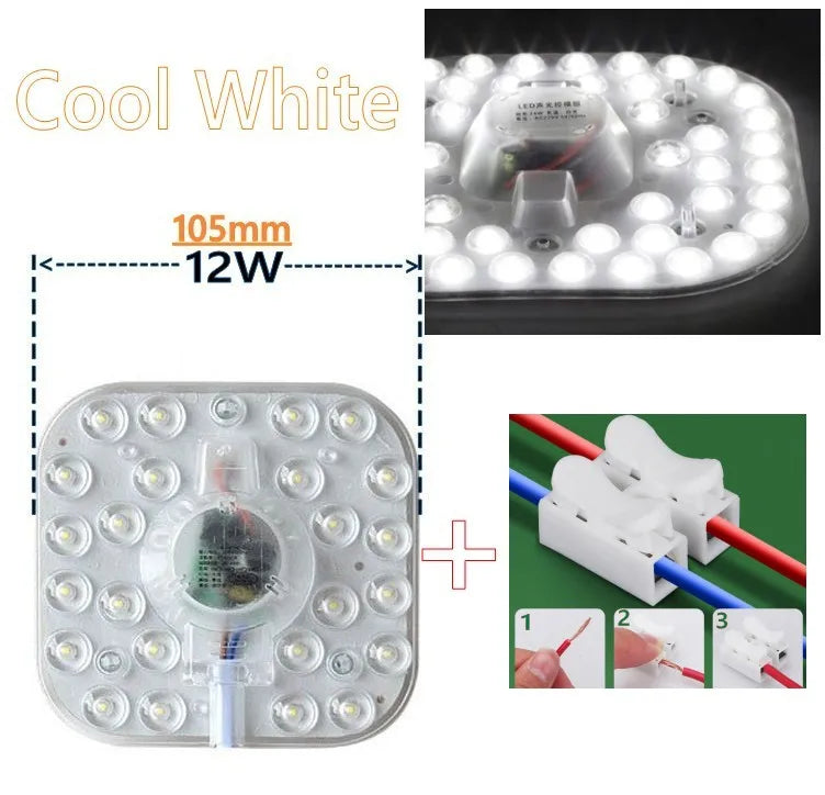 LED Round Panel Ceiling Light - Slim Circular Flush Mount, 12W 18W 24W 36W 50W, 220–240V