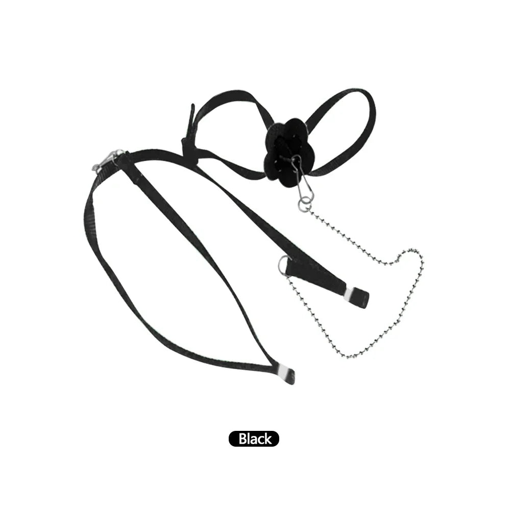 Adjustable Lizard Leash 1.2m (47in) Nylon Traction Rope for Small Reptiles & Exotic Pets