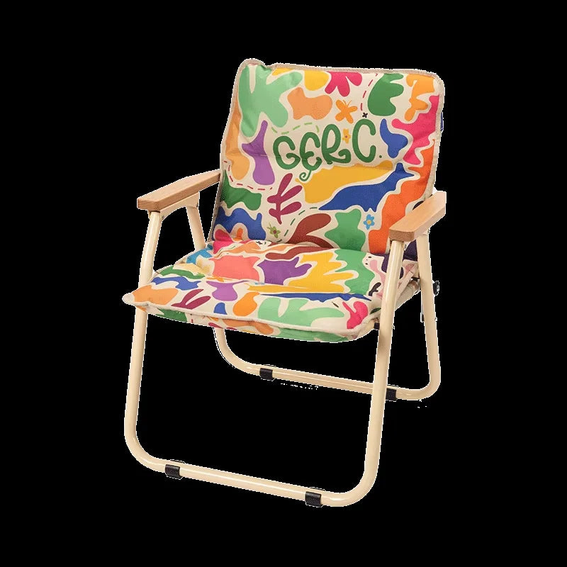 Double Aluminum Folding Outdoor Chair with Backrest – Portable Camping, Picnic & Fishing Stool