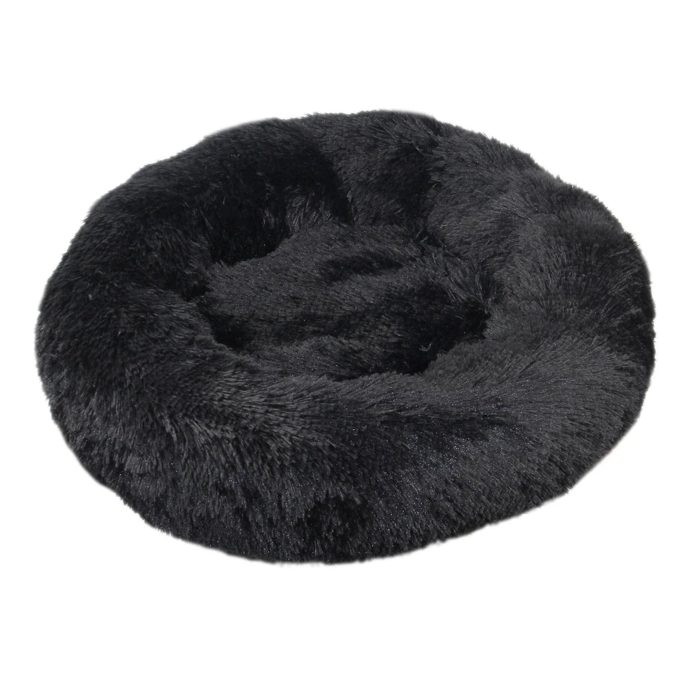 Orthopedic Donut Pet Bed – Calming Anti-Anxiety Round Dog & Cat Sofa, Washable Plush Bolster Bed (Fits 15.7–39.4 in / 40–100 cm)
