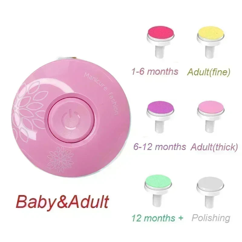 Electric Baby Nail Trimmer and Polisher, Safe Infant Nail File Kit for Newborns and Toddlers