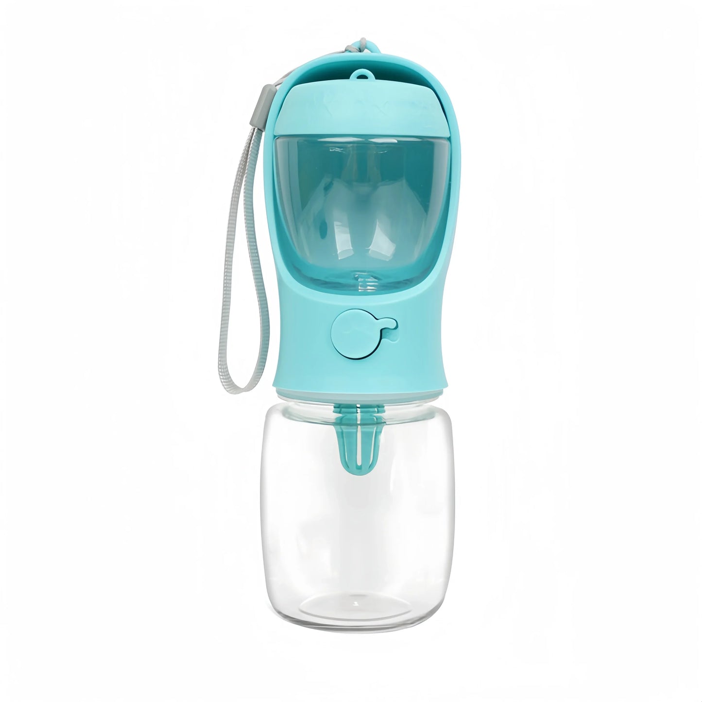 Portable Pet Water Bottle with Built-In Food Storage - Travel Dog & Cat Feeder Bowl